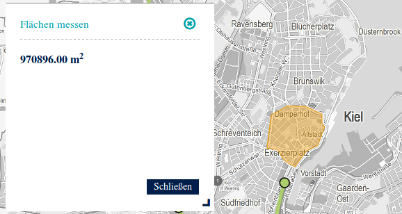 Flächenmessung